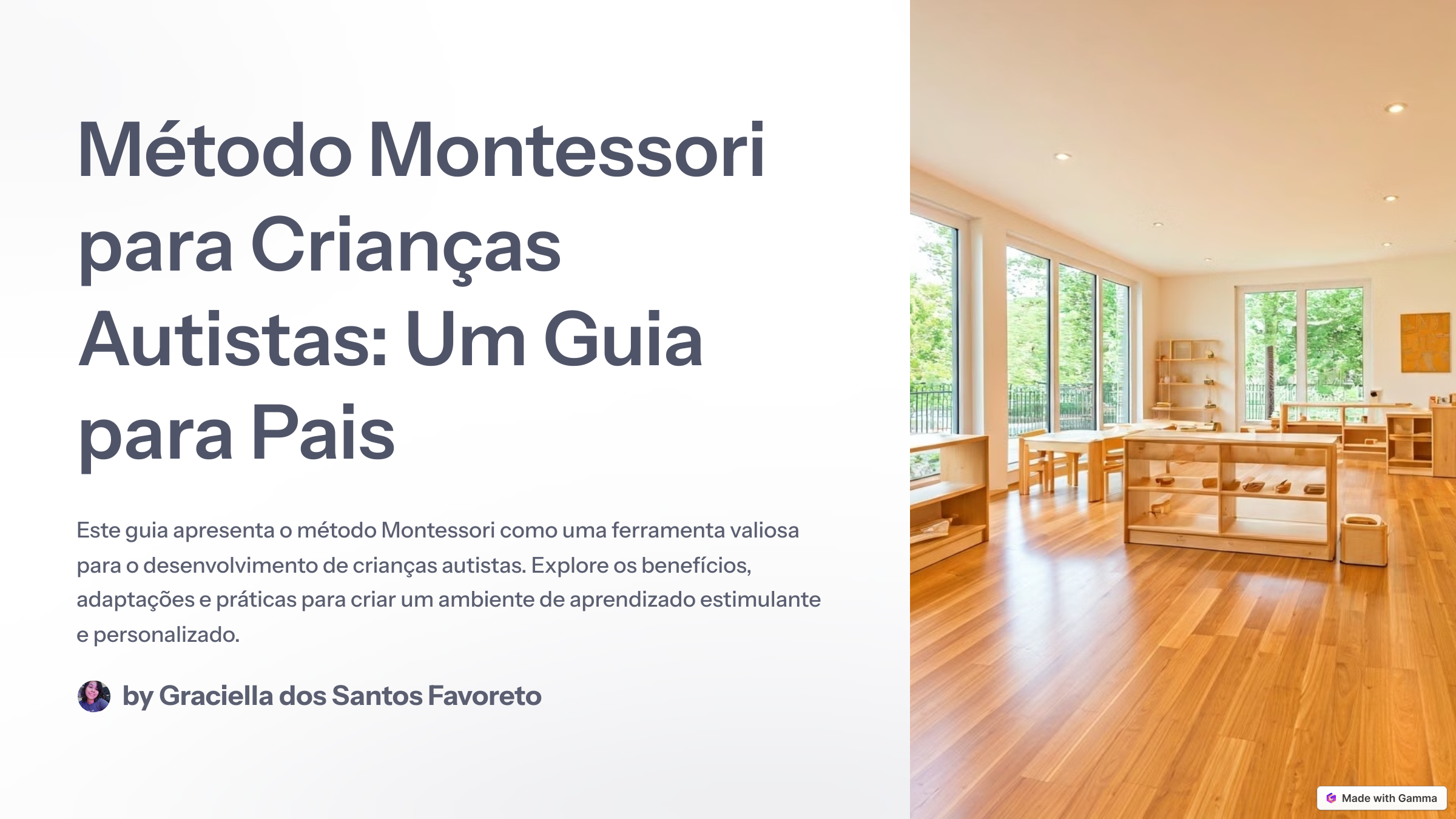 1_Método Montessori para Crianças Autistas_ Um Guia para Pais