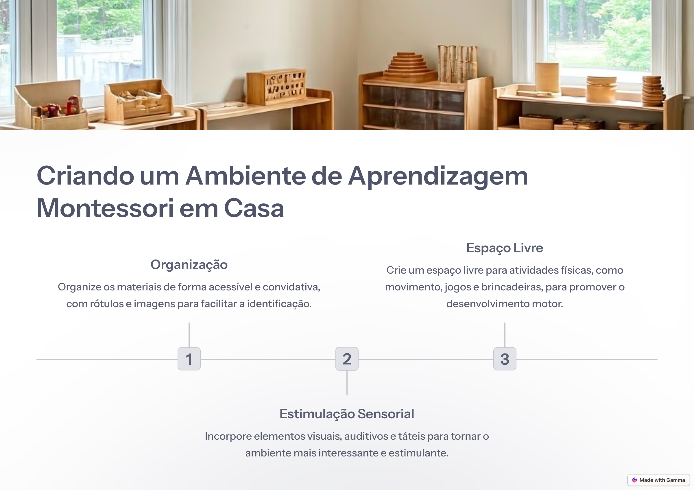 7_Criando um Ambiente de Aprendizagem Montessori em Casa